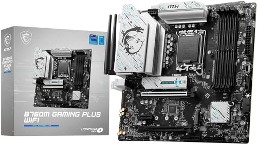 MSIマザーボード B760M GAMING PLUS WIFI 第14/13/12世代Intel CPU(LGA1700) DDR5 Micro-ATX 【ゲーミング部屋で快適にゲーム】[B760 搭載] MB6465 画像1