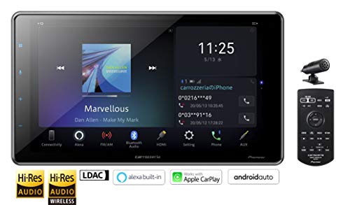 Pioneer ディスプレイオーディオ DMH-SF700 9インチ フローティング 1D Amazon Alexa搭載 AppleCarPlay AndroidAuto対応 Bluetooth USB iPod iPhone AUX DSP カロッツェリア 最後 画像