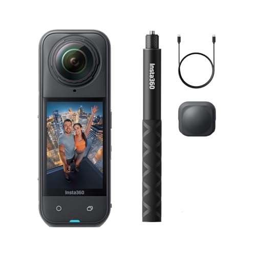 【高梨沙羅さん愛用】Insta360 X5 プレミアムキット |8K対応・防水・360度全景アクションカメラ|夜景に強く“見えない自撮り棒”対応・手ブレ補正・交換レンズ&長時間バッテリー搭載! 1枚目 画像