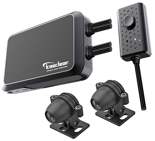 Kaedear (カエディア) バイク用 ドライブレコーダー バイク ドラレコ 防水 IP67 前後カメラ sony IMX323 1080P録画 200万画素 常時録画 駐車監視 衝撃 Gセンサー 150° 広角 WiFi 専用アプリ オートバイ マイク リモコン (KDR-D711) 1枚目 画像