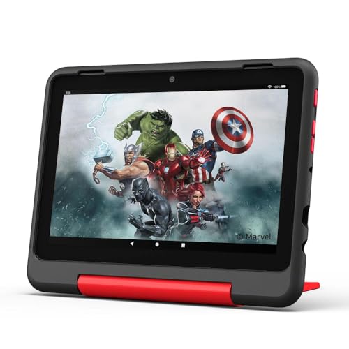 New Amazon Fire HD 8 キッズプロ (8インチ) マーベルアベンジャーズ / 3GB RAM 対象年齢6歳から | 数千点のキッズコンテンツが1年間使い放題【保護フィルム付き】 画像1