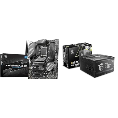 【自作PCセット】【MSI・Intel B760/750W GOLD電源】 マザーボード B760 GAMING PLUS WIFI/A・MAG A750GL PCIE5【MSI 定番自作キット】 日本正規代理店 マザーボード3年保証 電源7年保証 1枚目 画像