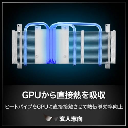玄人志向 Radeon RX7600 搭載 グラフィックボード GDDR6 8GB 搭載モデル 【国内正規品】 RD-RX7600-E8GB/V2 中間 画像