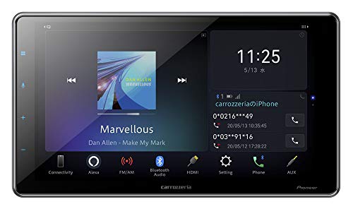Pioneer ディスプレイオーディオ DMH-SF700 9インチ フローティング 1D Amazon Alexa搭載 AppleCarPlay AndroidAuto対応 Bluetooth USB iPod iPhone AUX DSP カロッツェリア 1枚目 画像