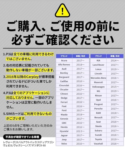 【対応表要確認】オットキャスト P3 OTTOCAST CarPlay AI Box 有線接続CarPlay専用 無線化モデル Android 12.0搭載 ワイヤレスCarPlay/Android Auto対応 HDMI出力付き 車載モニター対応条件あり【国内正規代理店】 最後 画像