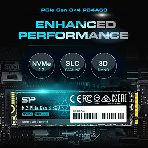 Silicon Power (シリコンパワー) 2個パック 1TB NVMe M.2 PCIe Gen3x4 2280 SSD 中間 画像