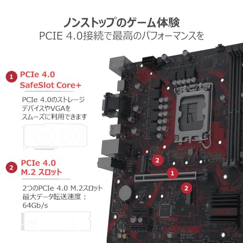 【Amazon.co.jp限定】ASUS EX-B760M-V5 D4-CSM intel 第14・13・12世代 CPU対応 LGA1700 B760 搭載 DDR4 mATX マザーボード/国内正規代理店品 中間 画像