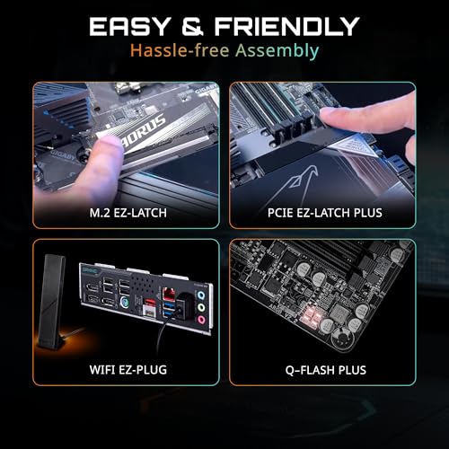 GIGABYTE B850M AORUS ELITE WIFI6E ICE - AMD Ryzen 用 ホワイト色 MicroATX 上位ゲーミングマザーボード MB6677 中間 画像