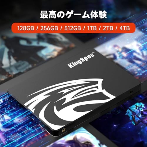 KingSpec SSD 1TB SATAIII 6Gb/s 2.5インチ内蔵SSD 最大読込：570MB/s (R：570MB/s、W：540MB/s) 3D NAND SATA SSD メーカー保証3年 中間 画像