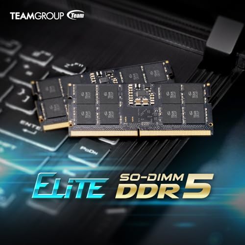 Team ノートPC用メモリ DDR5 5600MHz 32GB (16GBx2枚) SO-DIMM PC5-44800 Eliteシリーズ 日本国内無期限正規保証 TED532G5600C46ADC-S01 最後 画像