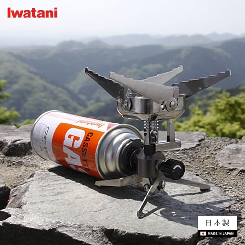 イワタニ Iwatani 岩谷 カセットガス バーナー ジュニアコンパクトバーナー アウトドア キャンプ ジュニアバーナー 防災 登山 CB-JCB 中間 画像