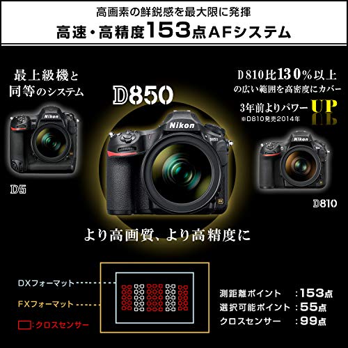 Nikon デジタル一眼レフカメラ D850 ブラック 中間 画像