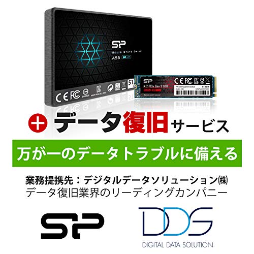 シリコンパワー SSD 512GB 【データ復旧サービス付】 3D TLC NAND M.2 2280 PCIe3.0×4 NVMe1.3 SP512GBP34A80M28DR 最後 画像