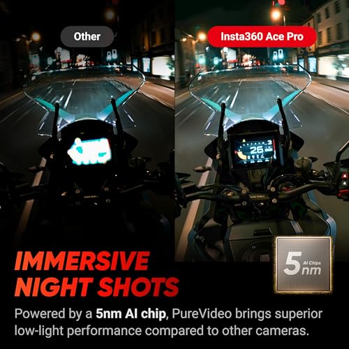 Insta360 Ace Pro - アクションカメラ 防水 1/1.3インチセンサーと5nmAI チップ搭載 AIノイズリダクション 圧倒的な画質 4K120fps 2.4インチフリップ式スクリーン 高度なAI機能 長時間 水中アクションカメラ スクリーンプロテクターキット 最後 画像