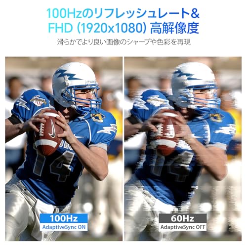 KOORUI モニター 24インチ 100Hz FHD(1920x1080) 非光沢 ディスプレイ フルHD sRGB 99%/Adpitive Sync対応/HDMI/VGA/ブルーライト軽減/フリッカーレス pcモニター VESA対応 チルト調節可 E2412F 中間 画像
