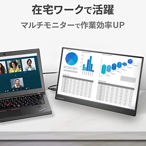 アイ・オー・データ IODATA モバイルモニター 15.6インチ フルHD ADSパネル (4ms/PS4/Xbox/Switch/PC対応/MiniHDMI/USBーC/土日サポート/日本メーカー) EXーLDC161DBM 最後 画像