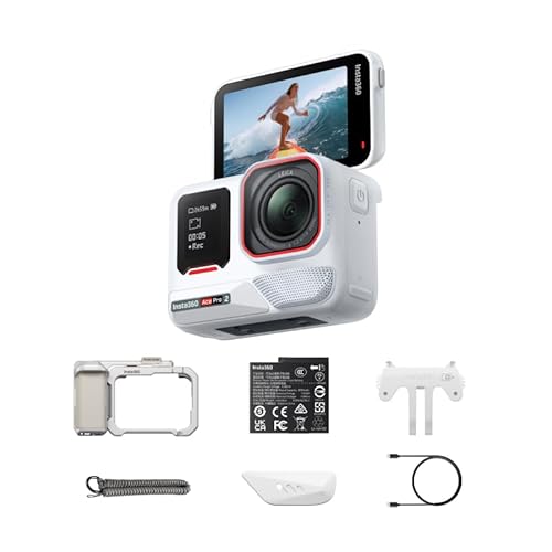 Insta360 Ace Pro 2 限定モデル アークティックホワイト – ストリート撮影キット ムーンライトシルバー｜8Kカメラ｜Leica共同開発 1/1.3インチセンサー｜デュアルAIチップ 低照度性能｜フリップスクリーン＆AI編集対応 画像1