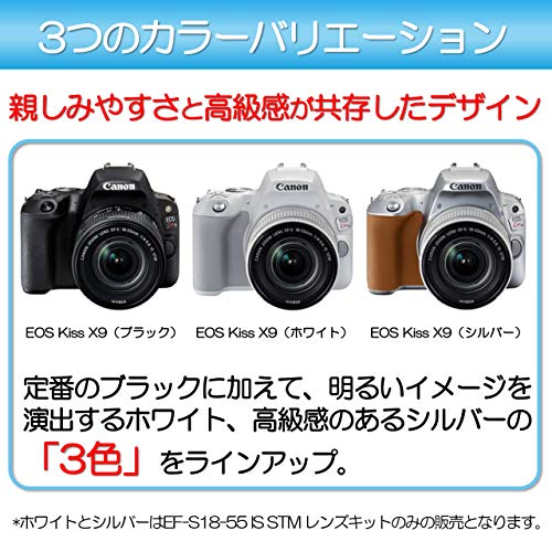 Canon デジタル一眼レフカメラ EOS Kiss X9 ブラック レンズキット EF-S18-55 F4 STM付属 KISSX9BK-1855F4ISSTMLK 最後 画像