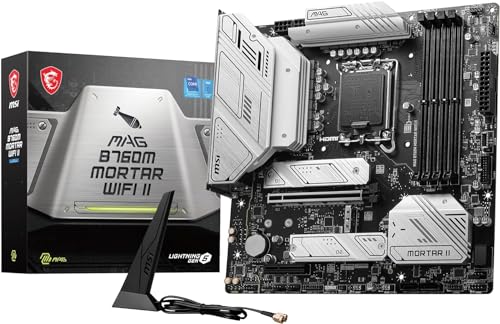 MSI MAG B760M MORTAR WIFI II intel 第14・13・12世代 Coreプロセッサ対応 LGA1700 B760チップセット搭載 Micro-ATX マザーボード MAG B760M MORTAR WIFI II MB6317 画像1
