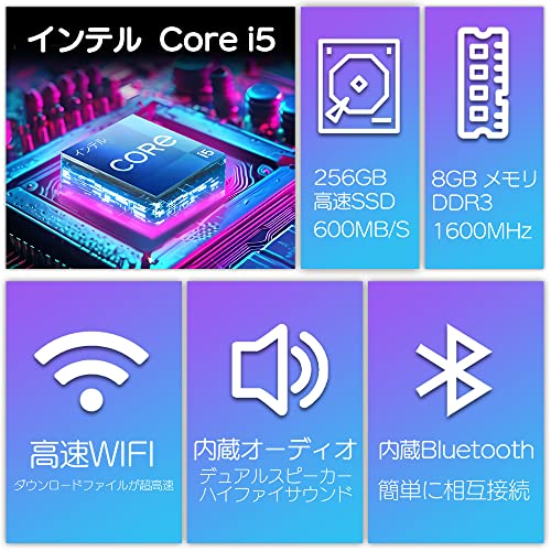 一体型pc 22型 液晶一体型 デスクトップパソコン CPU第二世代 インテル Core i5/【Windows 11搭載】【MS Office2019搭載】/USB 2.0/WIFI搭載/キーボードとマウス付属 VETESA 一体型パソコン (メモリー:8GB,SSD:256GB) 中間 画像