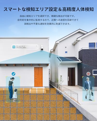 【5MP超高画素・自動追跡・2.4と5GhzWiFi対応】ieGeek 防犯カメラ 屋外 監視カメラ 屋外 500万画素 防犯カメラ ワイヤレス 屋外 家庭用 360°パン/チルト 人体検知 自動追跡 屋外防犯カメラ 電源コード式 カラー夜間撮影 動体検知 常時録画 IP66防水 遠隔操作 警報通知 自宅/別荘/庭/ガレージ/玄関 iOS/Android対応 ieGeekCamサポート 中間 画像