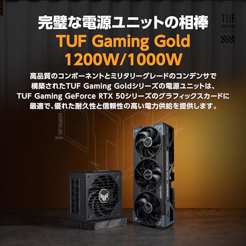 ASUS NVIDIA GeForce RTX 5090 ビデオカード OC Edition 32GB GDDR7 PCI Express 5.0 / TUF-RTX5090-O32G-GAMING 国内正規代理店品 中間 画像