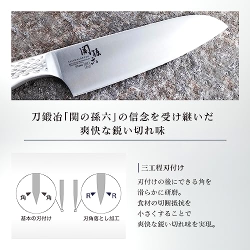 貝印 KAI 三徳 包丁 関孫六 匠創 165mm 日本製 食洗機 対応 AB5156 中間 画像