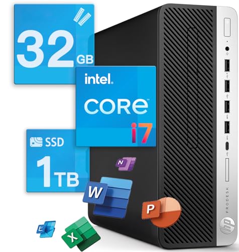 【karamel整備済み品】エイチピー【Intel Core-i7 8th搭載&メモリ32GB&SSD:1TB】デスクトップPC ProDesk600G4 SFF| MS Office 2019(H&B) | Win11 Pro(Copilot AI搭載)| 高性能トレーダー用パソコン Desktop| 光学ドライブ搭載| Type-C| Displayport、VGA | 最大3画面 4K対応 1枚目 画像