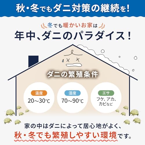 【ダニ増殖抑制率100%】ダニ捕りロボ 本体 ( プチ 10個 ) 日本製 乾燥 ( ダニ取りシート / 3か月有効 / 殺虫剤成分ゼロ ) 赤ちゃん ペットにも安心 日革研究所 中間 画像