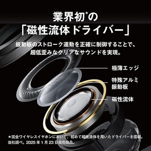 テクニクス Technics ワイヤレスイヤホン EAH-AZ100-S シルバー +【特典】The Music ミュージックキーホルダー ターコイズ Amazon Music対応NFC搭載 中間 画像
