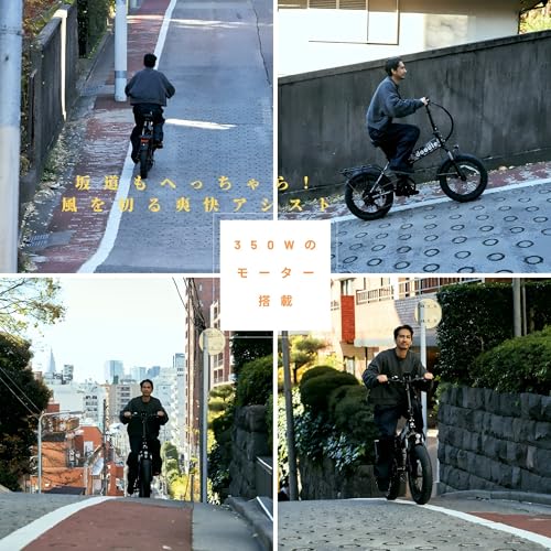 EMOTORAD 電動アシスト自転車 極太タイヤ20×4.0インチ 電動自転車 折りたたみ電動アシスト自転車 前フォクサスペンション 型式認定獲得 PSE認証 免許不要 100％組立アシスト 36V10.2AH 367ｗh大容量バッテリー 長走行距離80～90KM ディスクブレーキ シマノ製外装7段変速 electric bicycle 通勤 公道走行可 1年間メーカー保証 中間 画像
