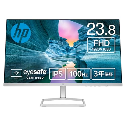 HP モニター 524sf 23.8インチ フルHD IPSパネル 非光沢 薄型ベゼル 100Hz 5ms HDMI VGA ブルーライトカット 角度調整 sRGB99% 300nits 高コントラスト比 ブラック(型番:94C18AA-AAAA) 1枚目 画像
