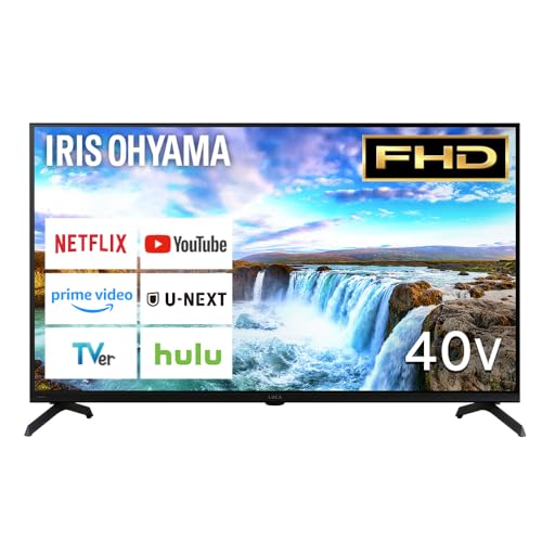 アイリスオーヤマ TV Google液晶TV 40インチ Wチューナー搭載 ネット動画サービス対応 LT-40FGX-F1 ブラック 画像1