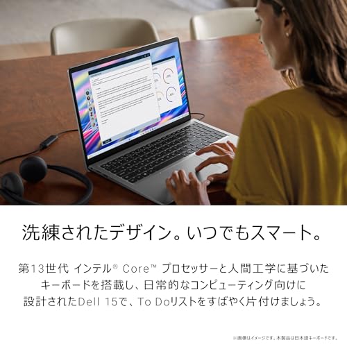 【Amazon.co.jp限定】Dell ノートパソコン Dell 15 DC15250 15.6インチ Intel Core i5-1334U メモリ16GB SSD512GB Office 2024搭載 Windows 11 プラチナシルバー 翌営業日対応オンサイト出張修理サービス1年(HDD返却不要サービス) ND65-FWHBSA 最後 画像