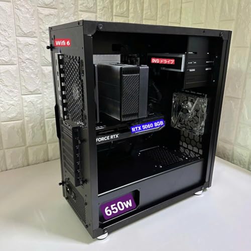 ダルマPC (DarumaPC) WIFI-6 デスクトップパソコン ゲーミングPC (Windows 11 Pro【Office 2021】, i5-14400F| RTX 5060 8GB| 32GB|SSD 1TB) 中間 画像