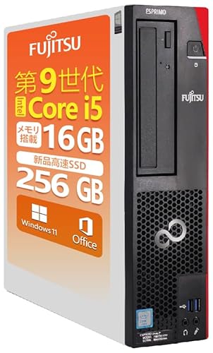 【整備済み品】 【CPU:第9世代 Core i5】デスクトップパソコン 富士通 ESPRIMO D588 Windows11 MS & Office 2019 高性能 DVD Display Port マルチ画面対応/初期設定済/高いパフォーマンス (6)第9世代Core-i5/RAM:16GB/SSD:256GB) 1枚目 画像
