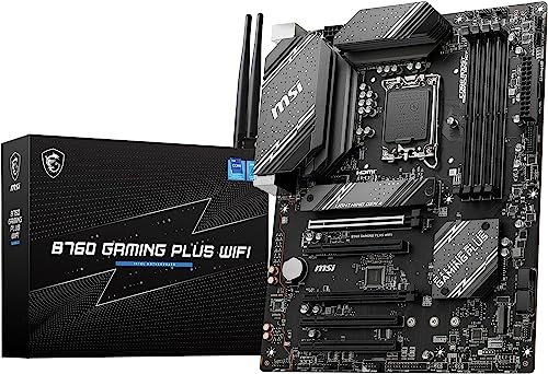 MSIマザーボード B760 GAMING PLUS WIFI DDR5 第14/13/12世代CPU(LGA1700)対応 PCIEスロット×5 ATXゲーミングモデル [Intel B760 搭載] MB6169 画像1