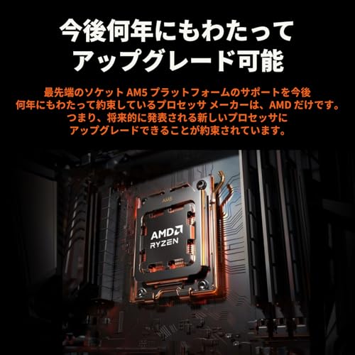 【Amazon.co.jp限定】 AMD Ryzen 9 7900, with Wraith Prism Cooler 3.7GHz 12コア / 24スレッド 76MB 65W 3年+1年サポート 正規代理店品 100-100000590BOX/EW-1Y 中間 画像