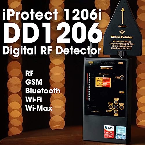 KJB DD1206 iProtect デジタルRF検出器;Bluetooth、Wi-Fi 2.4GHz、Wi-Fi 5GHzおよびワイヤレスビデオカメラに対する超高感度;16セグメントバーグラフインジケーター;2段階の感度(アッテネータ)。<br /> 中間 画像” loading=”lazy” decoding=”async” data-id=”54635″ /></figure>
<p>BluetoothやWi-Fiの通信が日常生活でますます重要になる中、それらを正確に検出したいというニーズも高まっています。<br />しかし、電波の強弱や周囲の干渉によって感度に差が出るため、どうしても検出精度に不安を感じる方も多いでしょう。</p>
<h3><span id=