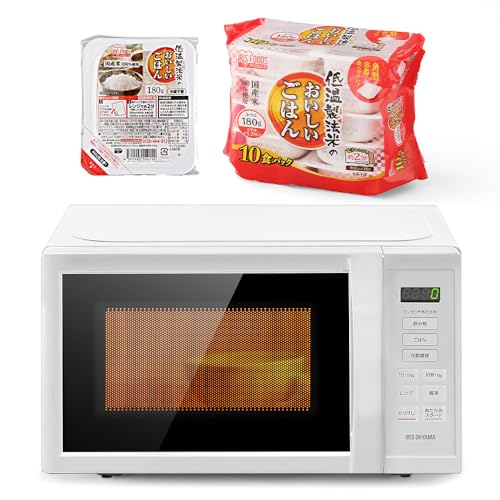 【パックご飯10食付き! 】アイリスオーヤマ カウンタートップ 電子レンジ 17L ターンテーブル ヘルツフリー 単機能 全国対応 一人暮らし 新生活 IMB-T178-W ホワイト 画像1