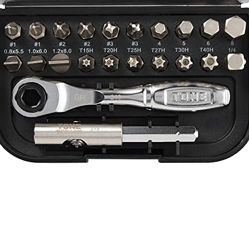 トネ(TONE) ビットラチェットセット BRS20 ビット差込 &6.35mm(1/4