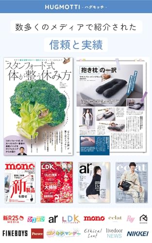 【TV雑誌で多数紹介！】ハグモッチ® 正規品 抱き枕 ふわもち 妊婦 【カバータイプ：ベロア】 安眠 枕 【寝姿勢を保つ/体圧分散】 クッション 大きい【カバー洗える/補充綿付き】エレガントグレー 中間 画像