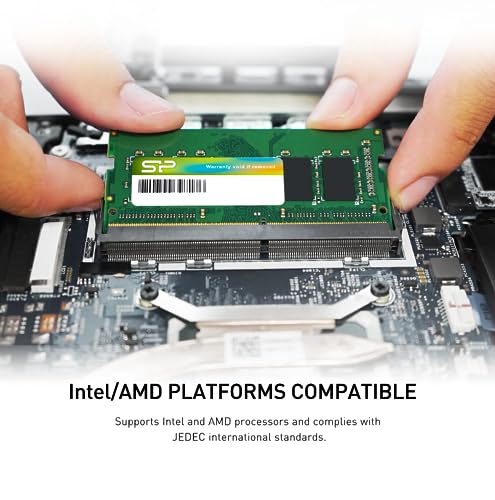 シリコンパワー ノートPC用メモリ DDR4-3200(PC4-25600) 32GB×1枚 260Pin 1.2V CL22 SP032GBSFU320X02 中間 画像