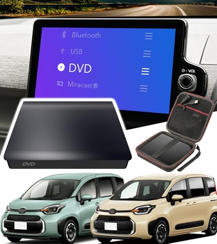 【シエンタ10系適用】 OMEGATECH【国内正規品】 車載DVDプレーヤー 車用CDプレーヤー 純正ディスプレイオーディオ カーオーディオプレーヤー プラグアンドプレイ R4.8〜 SIENTA 期間限定ケース/延長コード付き 2025モデル 1枚目 画像