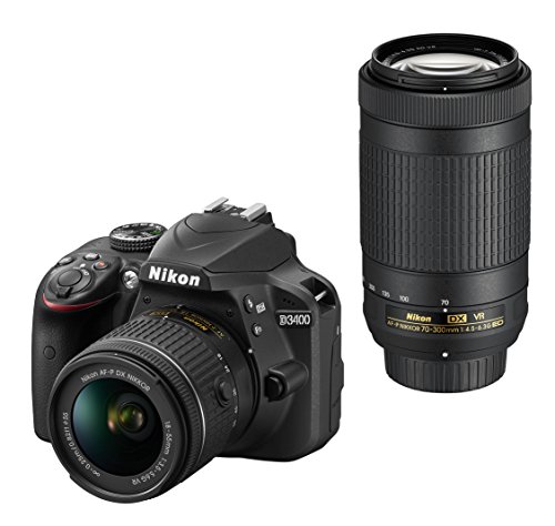 Nikon デジタル一眼レフカメラ D3400 ダブルズームキット ブラック D3400WZBK 1枚目 画像