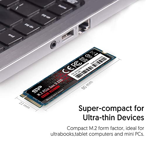 SP Silicon Power シリコンパワー SSD 2TB 3D NAND M.2 2280 PCIe3.0×4 NVMe1.3 P34A80シリーズ 5年保証 SP002TBP34A80M28 最後 画像