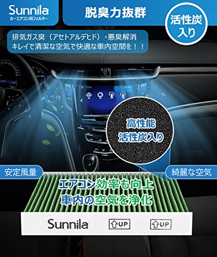 カーエアコンフィルター クリーンエアフィルター DCC1014 2枚入り&特殊4層構造 【高除塵/PM2.5対策/花粉対策/抗菌・防カビ/抗ウイルス/脱臭】 プリウス50系 アルファード/ヴェルファイア 30系 ノア/ヴォクシー 80系 エスクァイア 80系 レクサス等車 用 エアコンフィルター 高機能 エアコン フィルター ※車種適合確認要 中間 画像