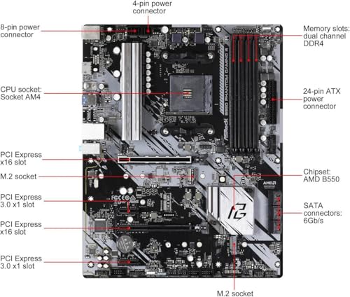 ASRock AMD Ryzen 5000シリーズ (Soket AM4)対応 B550チップセット搭載 ATX マザーボード 【国内正規代理店品】B550 Phantom Gaming 4 最後 画像