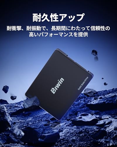 Biwin M100 2TB SSD 2.5インチ SATA III 高速550MB/s 内蔵SSD 高耐久 低消費電力 耐衝撃 PS4対応 メーカー3年保証 中間 画像