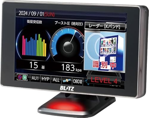 BLITZ(ブリッツ) Touch-LASER TL404R 新機能 MSSSスキャン機能搭載で誤警報50%低減!新周波数使用移動オービスMSSS対応!フルオート機能搭載! 新型レーザー光受信対応 レーダー式移動オービス識別 4.0インチ液晶搭載 レーザー&レーダー探知機 日本製 3年保証 GPSデータ更新無料 ワンボディ 黒 1枚目 画像